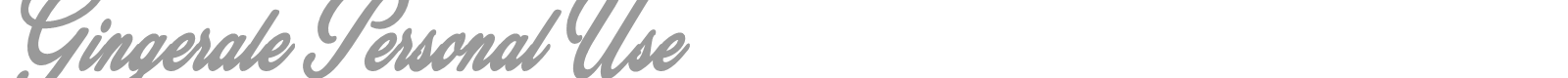 Gingerale font preview